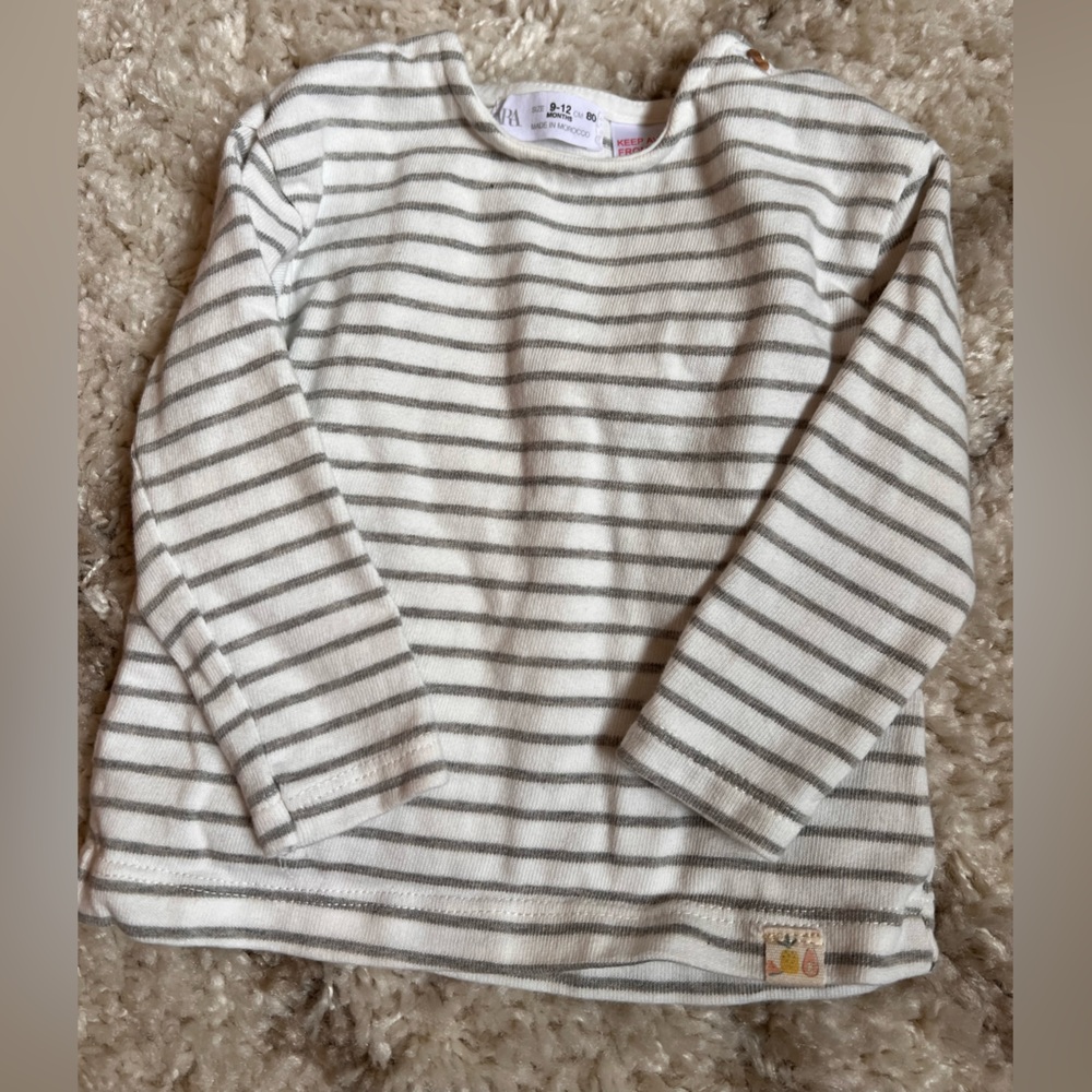 NWOT Zara stripe long sleeve 9-12 months